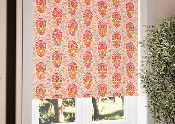 Petal & Block Lotus Blossom, Sunset - Twist & Fit Roller Blind - Image 5